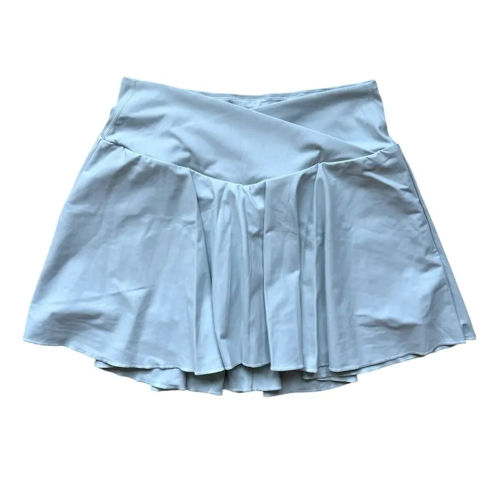 Halara Softlyzero High Waisted Crossover Skort Size XL in Fairest Jade NWT